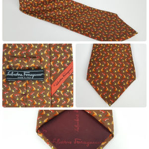 Salvatore Ferragamo Tie 60" Neck Tie Penguin Seal